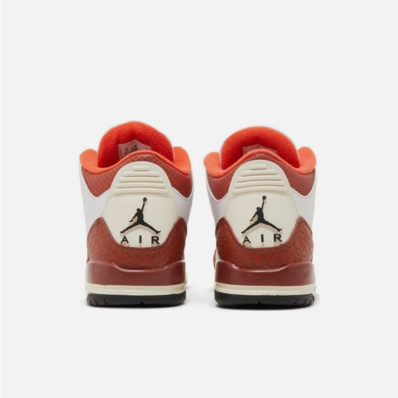 Nike Air Jordan 3 Retro SE Dunk on Mars (GS) DV7028-108 White/Orange SZ 7Y - Picture 4 of 12